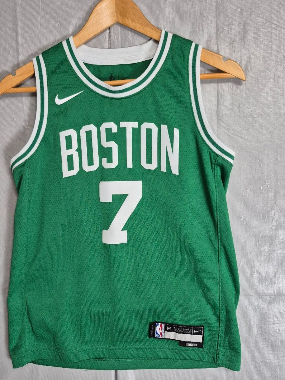 Boston Celtics Jaylen Brown 7 Nike NBA Swingman Jersey Icon Edition Youth M 0639